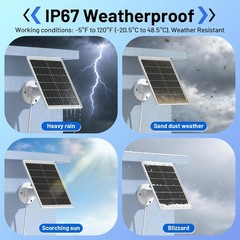 5W Solar Panel Charging Kit for Arlo Pro Cameras – 4 Pack