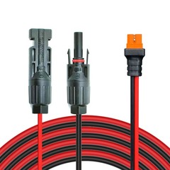 Solar to XT60i Charge Extension Cable 3FT/6FT/12FT/25FT/50FT, Solar Connector…
