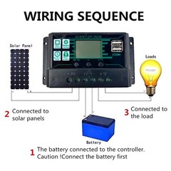 10A-100A MPPT Solar Panel Regulator Charge Controller 12V/24V Focus Tracking