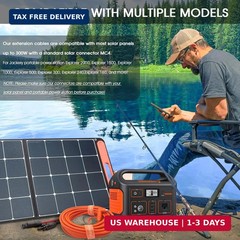10FT MC4 to 8mm Adapter Cable for Jackery | Universal Solar Panel Connector and