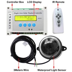 Single Axis Solar Tracker Controller + IR Remote for Solar Tracking Sun Track CL