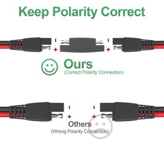 25Feet SAE Extension Cable Quick Disconnect Connector 16AWG for Automotive, S…
