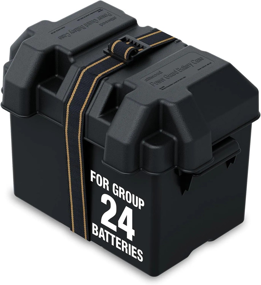 Standard Non Vented Marine Battery Box For Group 24 Batteries With Mounting S…