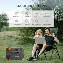 PECRON Two E3600LFP Portable Power Station with 240V Double Voltage Hub, 3072…