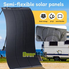 100W 200W 400W Watt Solar Panel Mono 12V Charger RV Home Off-Grid+30A Controller