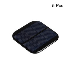 Mini Solar Panel Cell 5.5V 130mA 0.715W 72mm x 72mm for DIY Project Pack of 5
