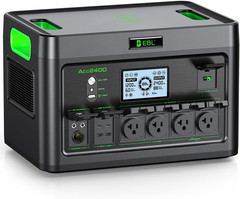 2400W Portable Power Station Lifepo4 Battery,1843Wh Solar Generator,Home Battery