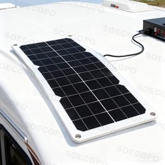 SOECOPO 150W Monocrystalline Solar Panel Kit with 30A/60A/100A LCD Controller fo
