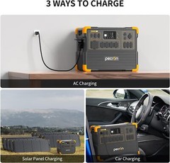 E3600LFP 3072Wh Pecron Portable Power Station Solar Generator 2*200W Solar Panel