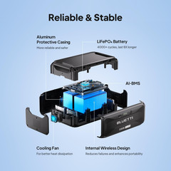 BLUETTI B300K 2764.8Wh Expandable Extra Battery for AC200L/AC300 for Road Trip