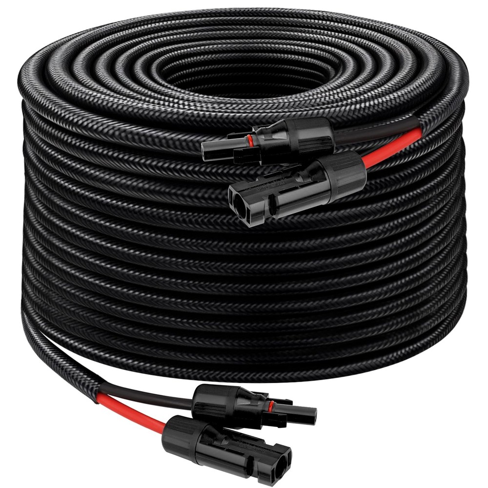 XRDS -RF Solar Panel Cable 100FT, 10AWG Solar Extension Cable with Male and F…