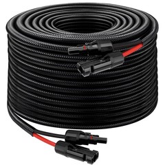 XRDS -RF Solar Panel Cable 100FT, 10AWG Solar Extension Cable with Male and F…
