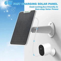 3 Pack 6W Solar Panel for Arlo Pro 5S/Pro 4/Pro 3/Pro 3 Floodlight/Ultra 2/Ultra