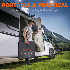 N-Type 16BB 200W Portable Solar Panel for Ef/Jackery/Bluetti/Anker Power Station