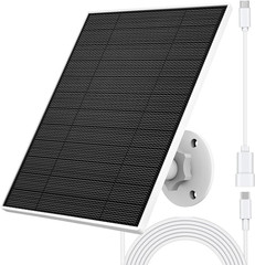Solar Panel for Eufy Camera, 5W Solar Panel Compatible with Eufycam 3/3C/2/2 Pro