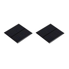2Pack Mini Solar Panel Cell 6V 150mA 0.75W 80mm x 80mm for DIY