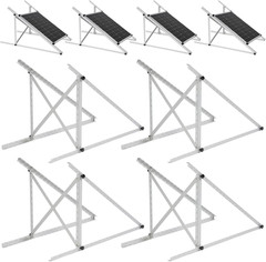 45in Solar Panel Tilt Mount Brackets 4 Sets Adjustable 0-90 Roof RV Boat Kit
