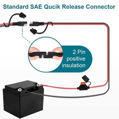SAE Extension Cable 2FT – 16AWG with Easy Installation for Various Devices