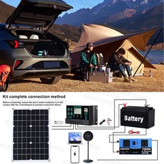 7000W 100A 110V Solar Panel Kit Complete Solar Power Generator Home Grid Systeac