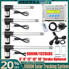 US 6000N Electronic Single Axis Solar Tracking Controller W/ Linear Actuator Kit