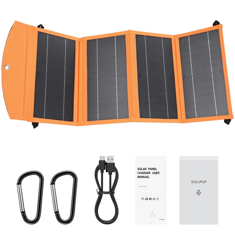 Solar Panel Charger 30W Portable Solar Panel Charger with Dual Smart USB Fast…