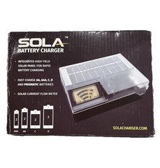 SOLA Rechargeable Battery Charger Intergrated High Yield Solor Panel Camping NEW