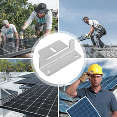 Solar Panel Z Bracket Solar Panel Mounting Mounts RV Boat Roof Wall 1 set of 4/8