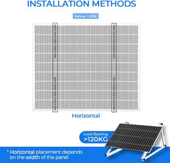 28 Inch Solar Panel Mount, 0°-90° Adjustable Solar Panel Bracket, for Roof, Gard