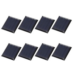8Pcs 2V 0.12W 60mA Mini Solar Panels, Solar Photovoltaic Power Cells