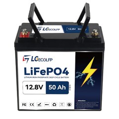 Solar 12V 50Ah 100Ah Lithium Lifepo4 Battery Pack with BMS for RV Marine System