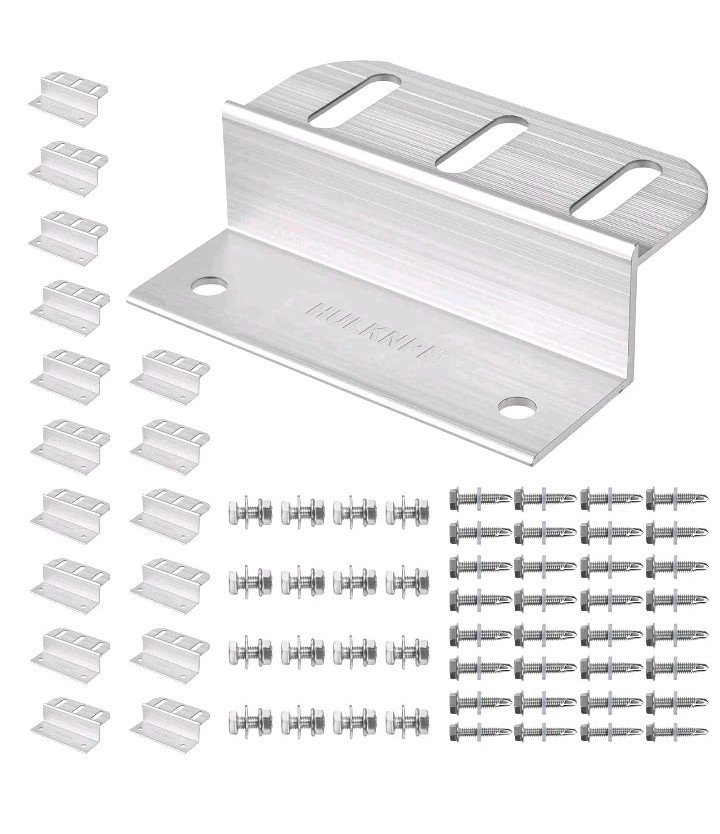 HULKNPE Z Brackets Solar Panel Mounting Kit (16 Pack) – Heavy Duty Corrosion-…