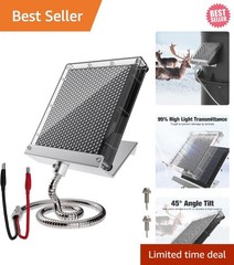 Durable 6V Solar Panel Battery Charger – 1.7W Waterproof with Alligator Clips