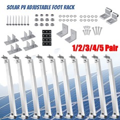 Adjustable Solar Panel Mounting Brackets Kit RV Boat Roof Wall Tilt Mount Set