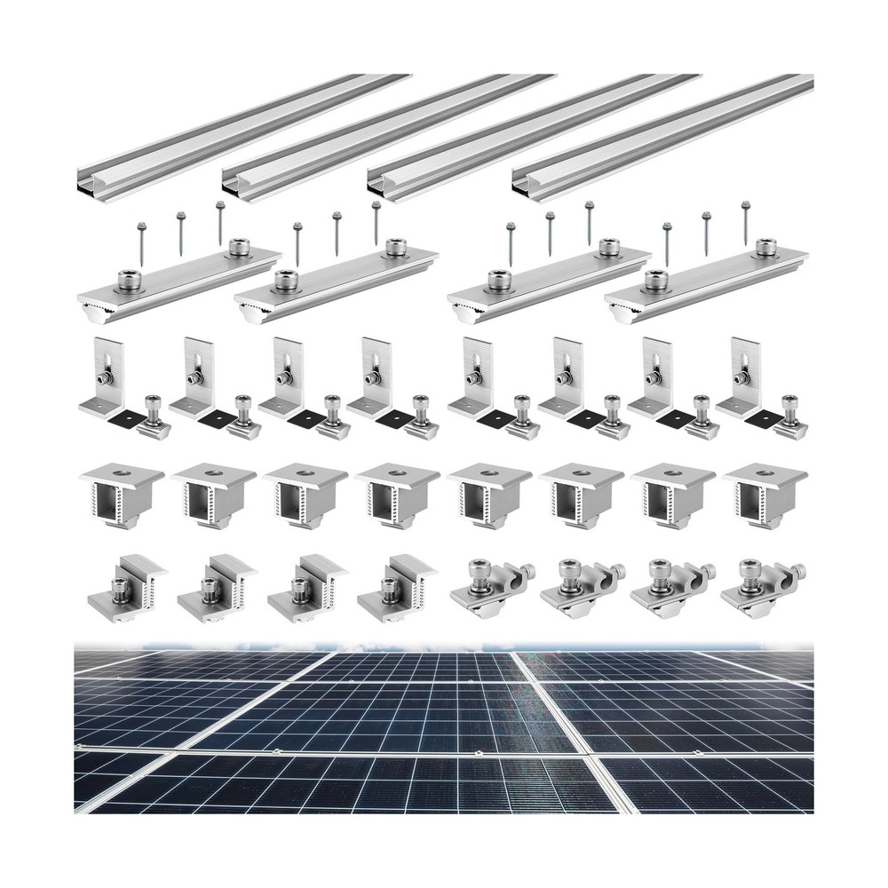 Tandefio Solar Panel Mounting Kit for 4 Solar Panels or 5 Smaller Solar Panel…