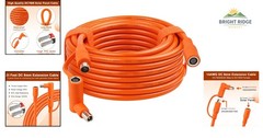 Orange 25FT Solar Extension Cable with Low Resistance Copper Core for Efficiency
