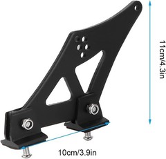 Universal Car Spoiler Mounting Brackets, 11cm/4.3in CNC Aluminum | Short Rear Wi