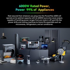 Blackview OSCAL 6000W Portable Power Station 3600Wh LiFeP04 +2x 400W Solar Panel