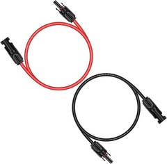 3FT 10AWG Solar Extension Cable – UV Resistant & Weatherproof Connectors