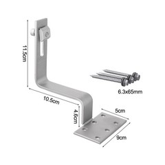 User Friendly Photovoltaic Hooks for Quick and Secure For Solar Installations