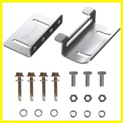 Solar Panel Mounting Curved Z Bracket-Set of 4 for RV, Boat, Roof, Wall and O…