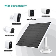 Solar Panel for Eufy Camera, 5W Solar Panel Compatible with Eufycam 3/3C/2/2 …
