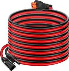 10AWG Tinned Copper Wire Xt60I to Solar Panel Connector Extension Cable 25FT – H