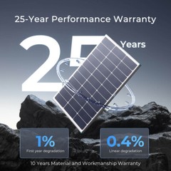 Renogy 12V N-Type 16BB 100W Solar Panel 25% High-Efficiency PV Module RV Marine