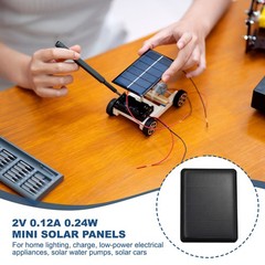 8PCS Mini 2V 0.24W Solar Panels for Solar Power Small Cells