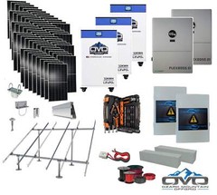 30KW Complete Offgrid Solar Kit + EG4 FlexBOSS21 + 3x 32KW OMO 48V Freedom Serie