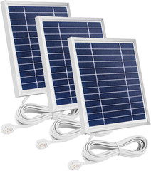 3 Pack Solar Panel Charger Compatible with Arlo Pro 5S 2K/Pro 4/Pro3/Ultra 2/Ult