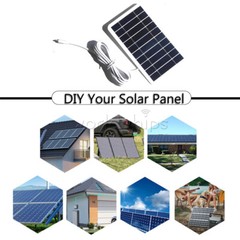 5V 2W Solar Panel Output USB Outdoor Portable Solar System Mobile Phone Charger