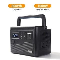 Portable Power Station 600Wh LFP Solar Generator for Camping UL2743 Certified