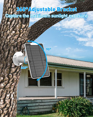 5V 6W Solar Panel Charger Compatible with Arlo Pro 4/Pro 3/Pro 3 Floodlight/Ultr