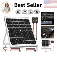 Smart MPPT Controlled 20W Solar Powered Battery Charger – Waterproof & Durable
